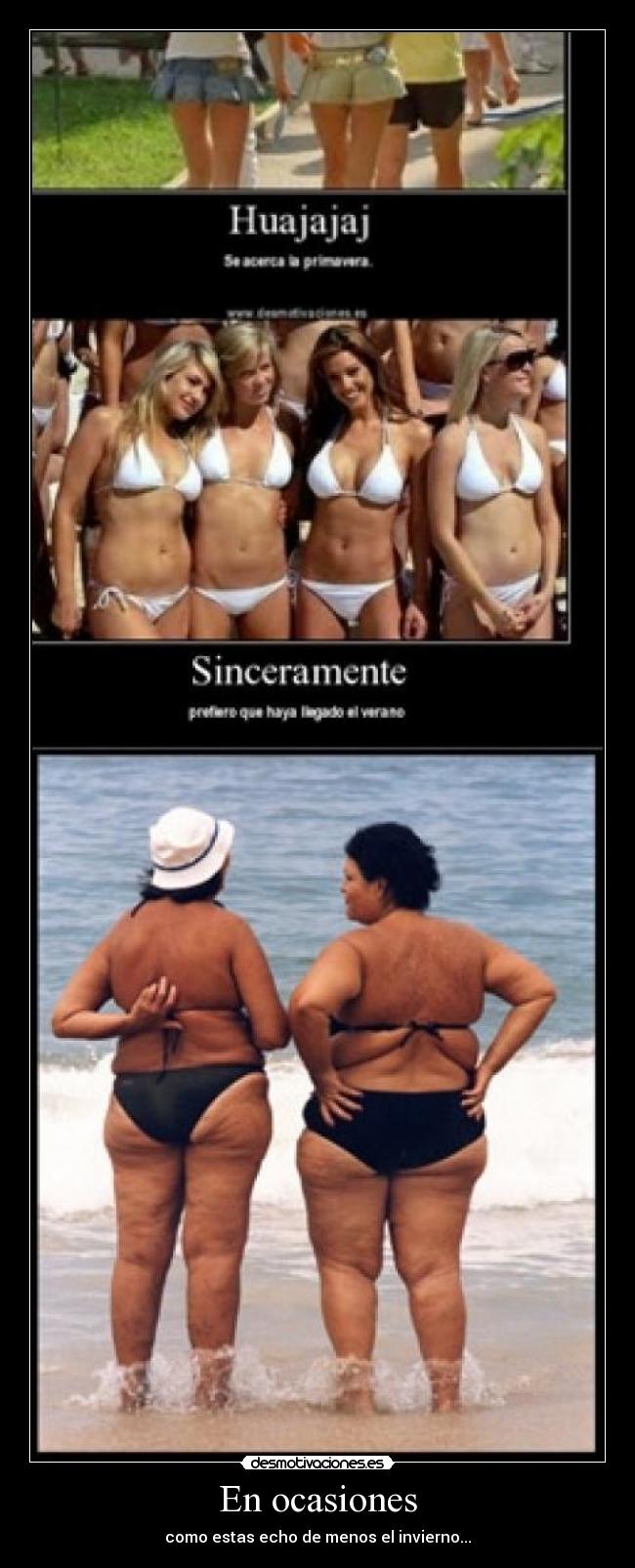 En ocasiones - como estas echo de menos el invierno...