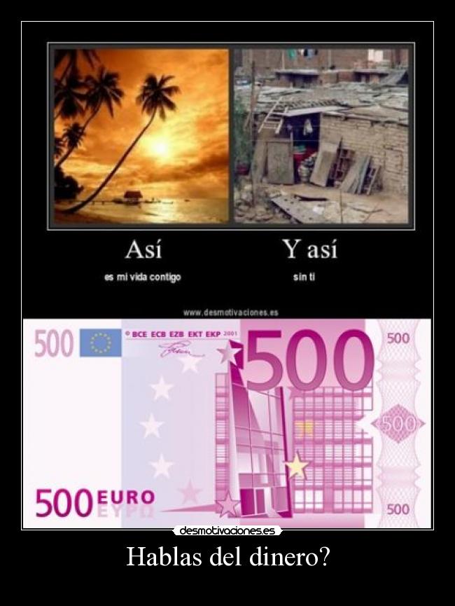 carteles dinero desmotivaciones