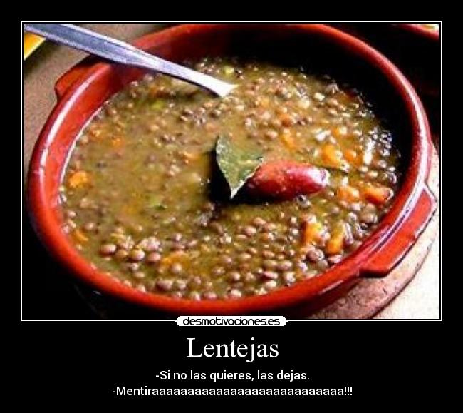carteles lentejas desmotivaciones