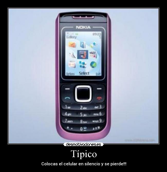 Típico - Colocas el celular en silencio y se pierde!!!