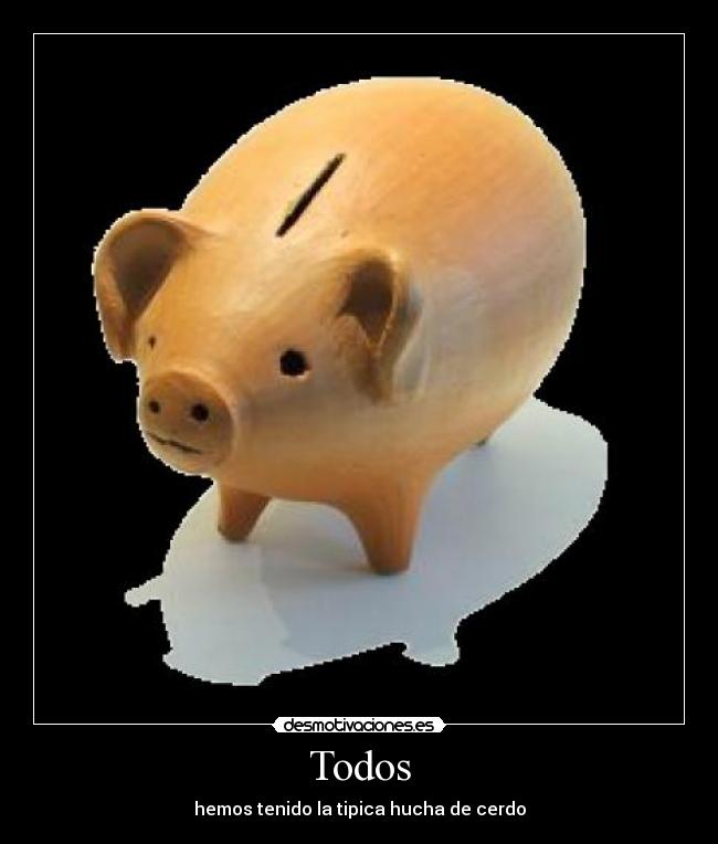 carteles hucha cerdo dinero euros euro pesetas peseta thewall the wall desmotivaciones
