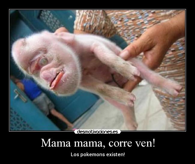 Mama mama, corre ven! - Los pokemons existen!