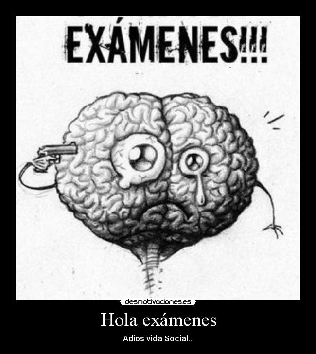 Hola exámenes - Adiós vida Social...
