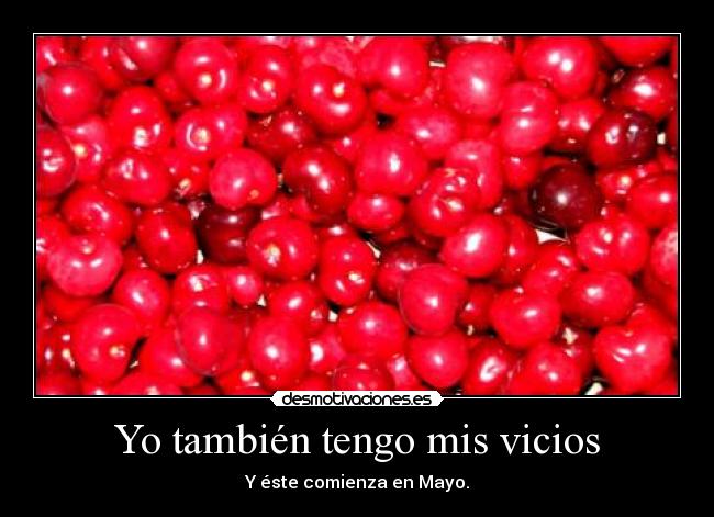 Yo también tengo mis vicios -