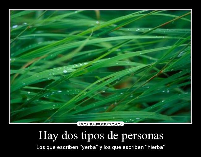 Hay dos tipos de personas - 