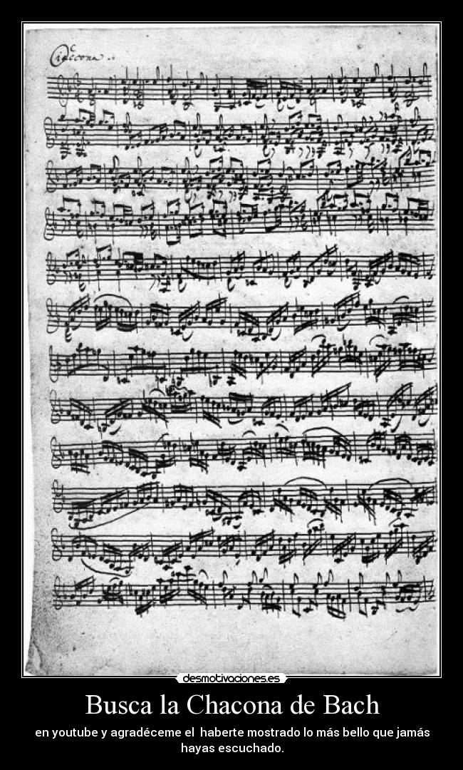 Busca la Chacona de Bach - 