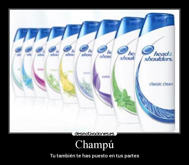 Champú - Tu también te has puesto en tus partes