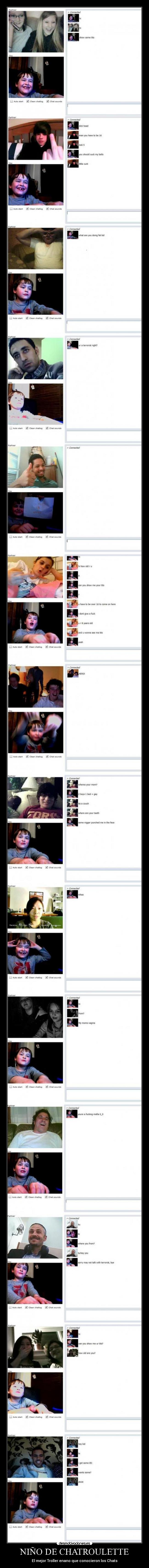 NIÑO DE CHATROULETTE - El mejor Troller enano que conocieron los Chats