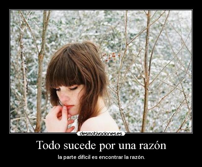 Todo sucede por una razón - 