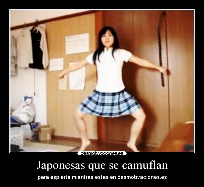 Japonesas que se camuflan - 