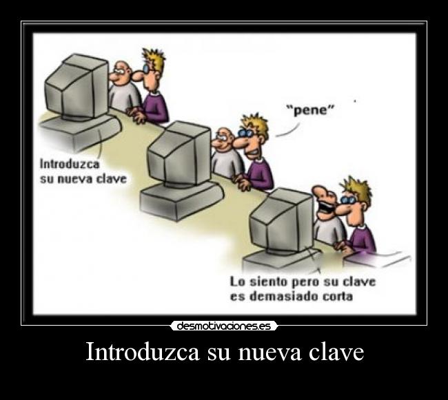 Introduzca su nueva clave -