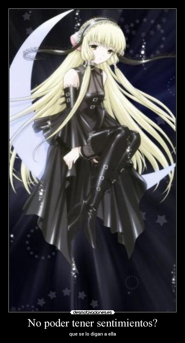 No poder tener sentimientos? -