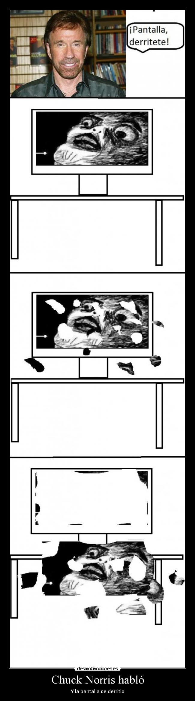Chuck Norris habló - Y la pantalla se derritio