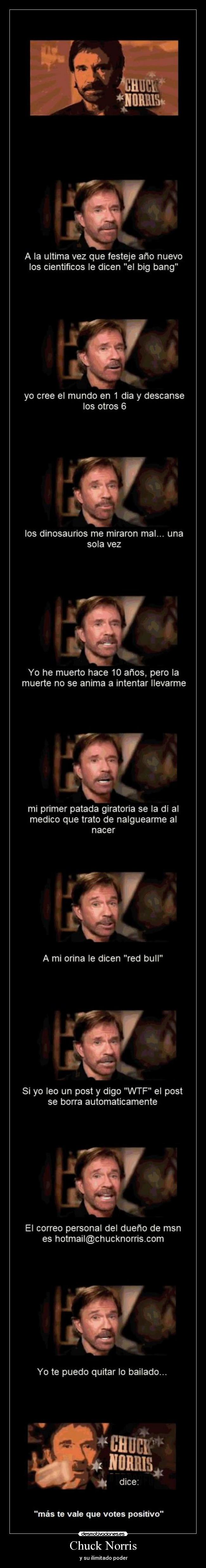 Chuck Norris - y su ilimitado poder
