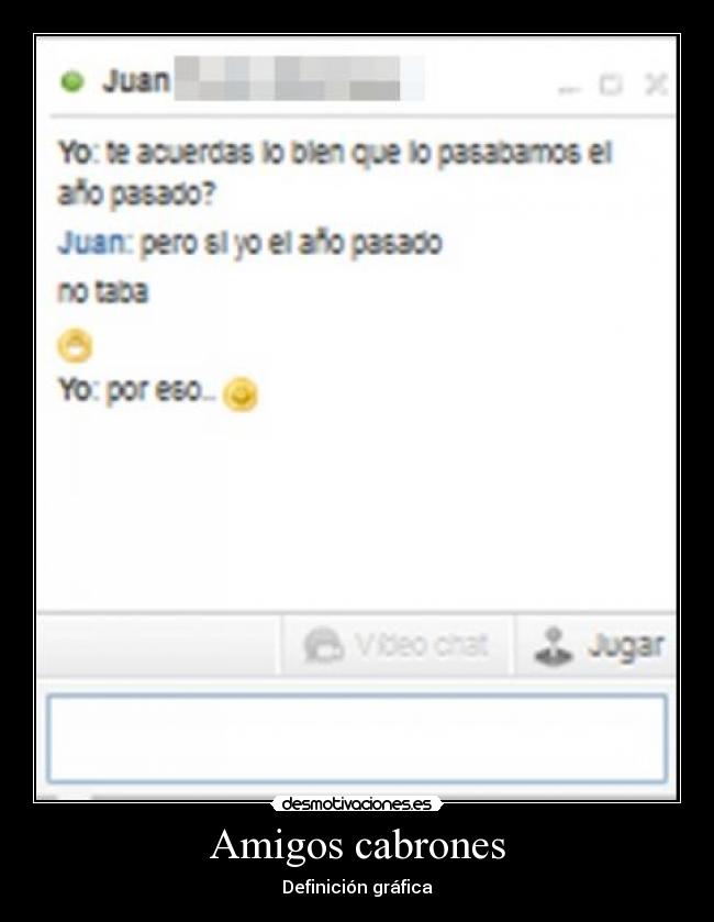 Amigos cabrones - Definición gráfica