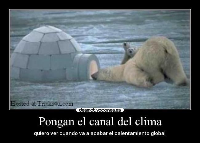 Pongan el canal del clima -