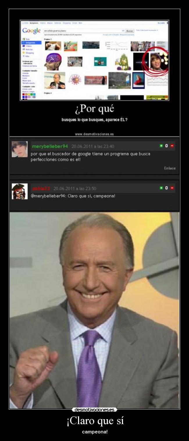 ¡Claro que sí - campeona!