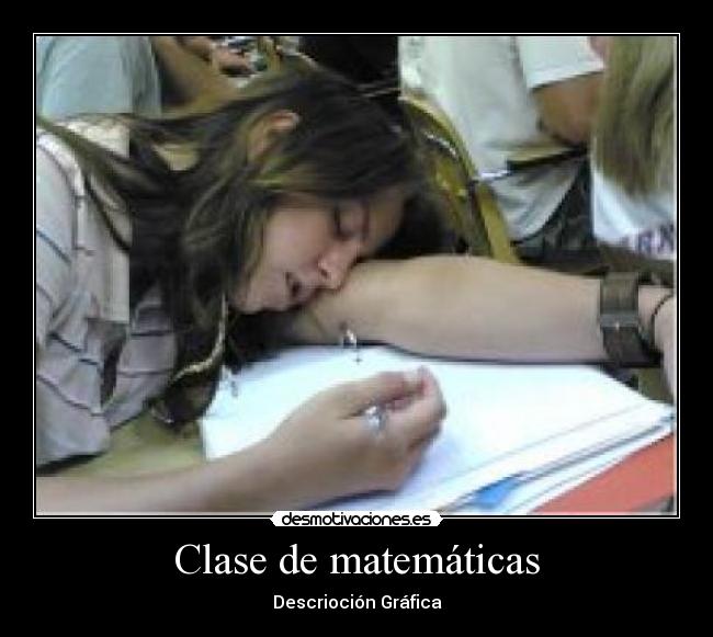 Clase de matemáticas - Descrioción Gráfica