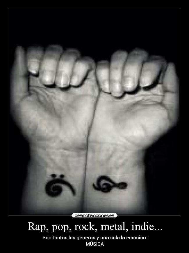 Rap, pop, rock, metal, indie... - 