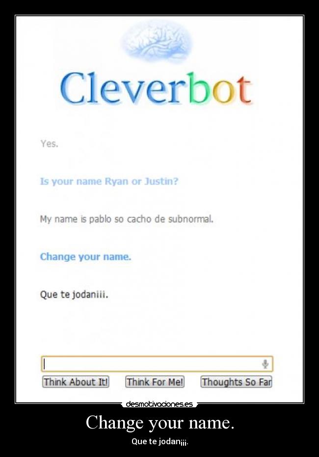 Change your name. -