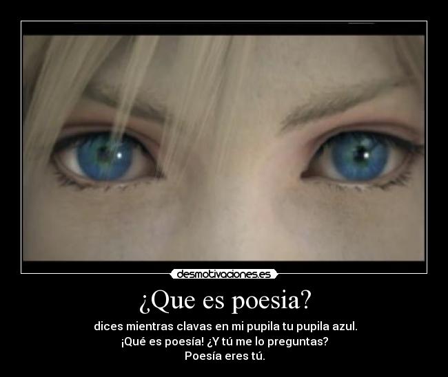 ¿Que es poesia? -