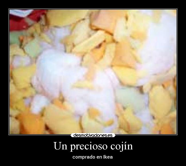 Un precioso cojín - comprado en Ikea