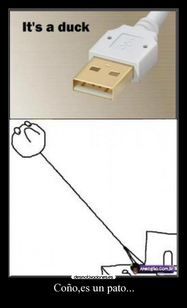 Coño,es un pato... -
