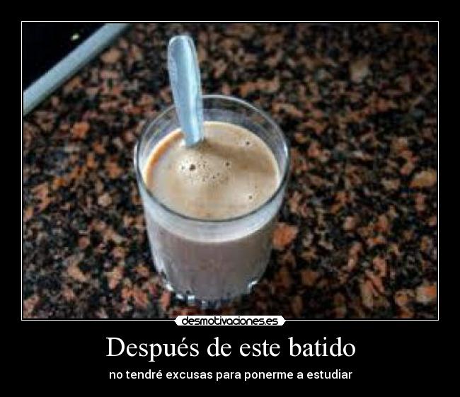 Después de este batido - 