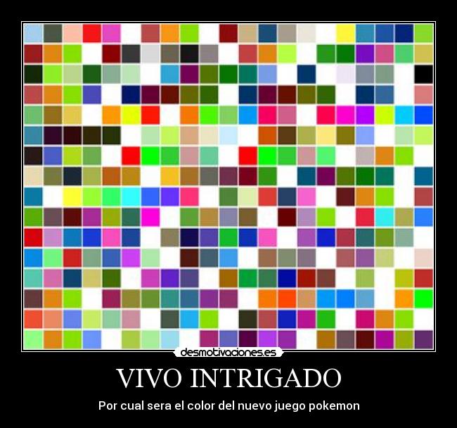 VIVO INTRIGADO - Por cual sera el color del nuevo juego pokemon