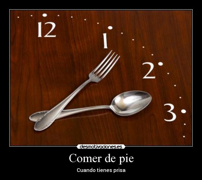 Comer de pie - 