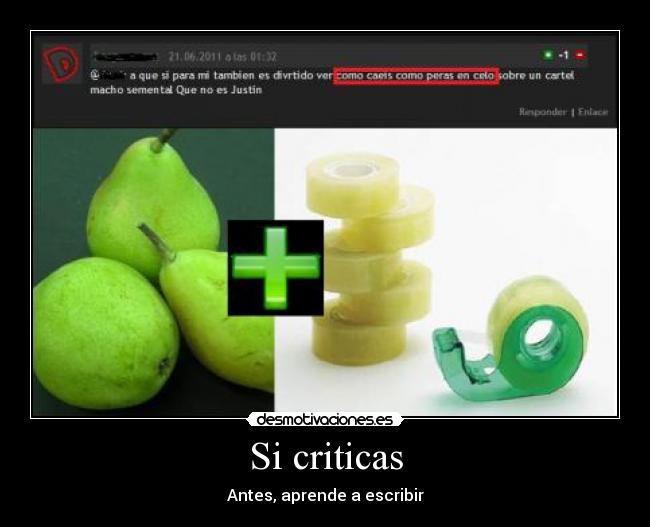 Si criticas -
