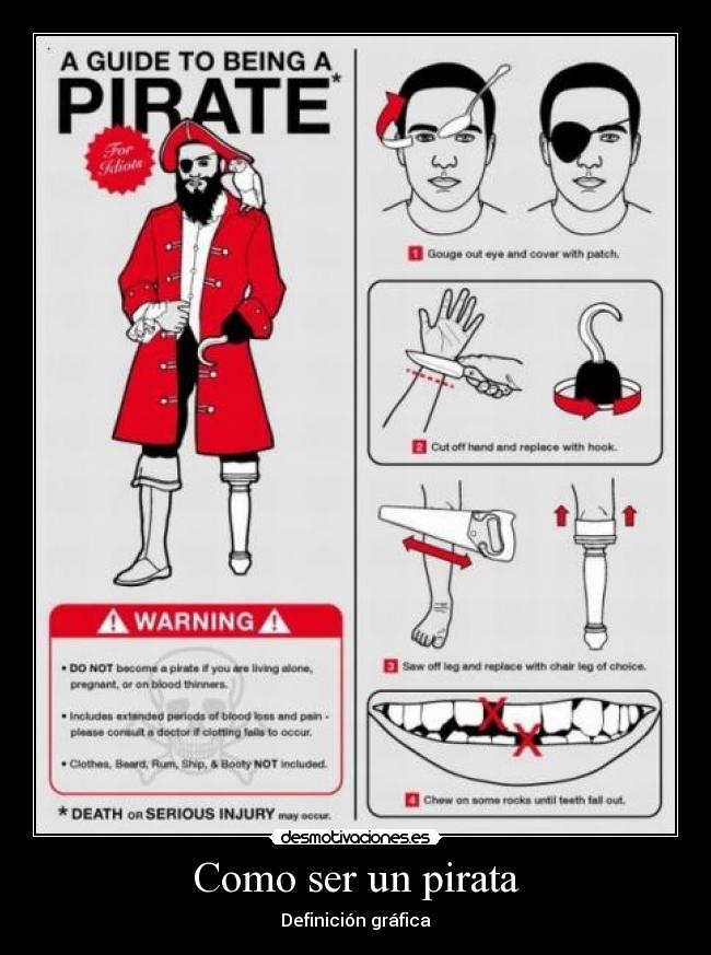 Como ser un pirata - Definición gráfica