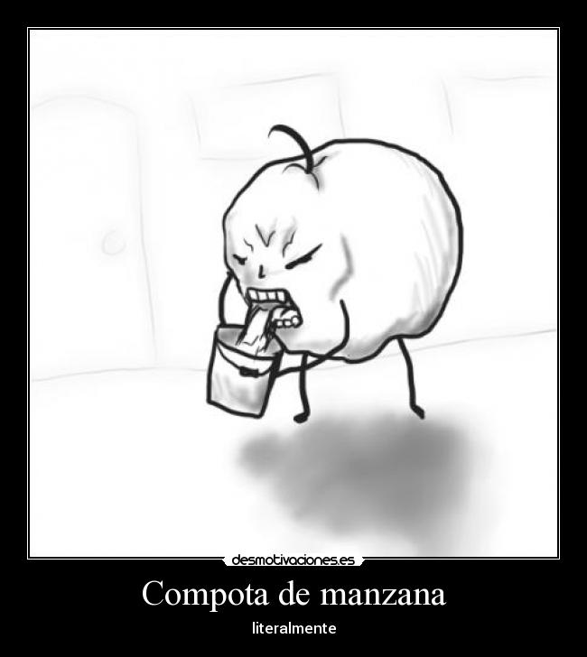 Compota de manzana - literalmente
