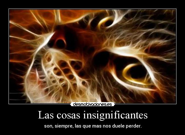 Las cosas insignificantes - 