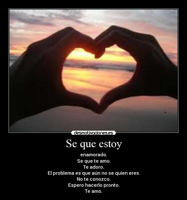 Se que estoy -
