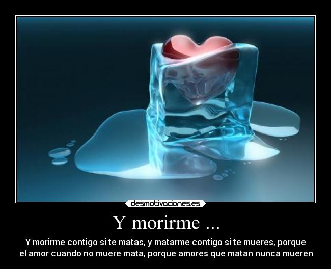 carteles morircontigoamormataamoresnuncacorazonheladohieloysiteporquematasmatarmemueresmatan desmotivaciones