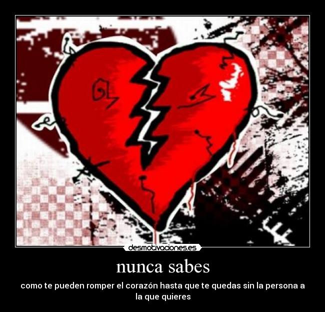 nunca sabes -