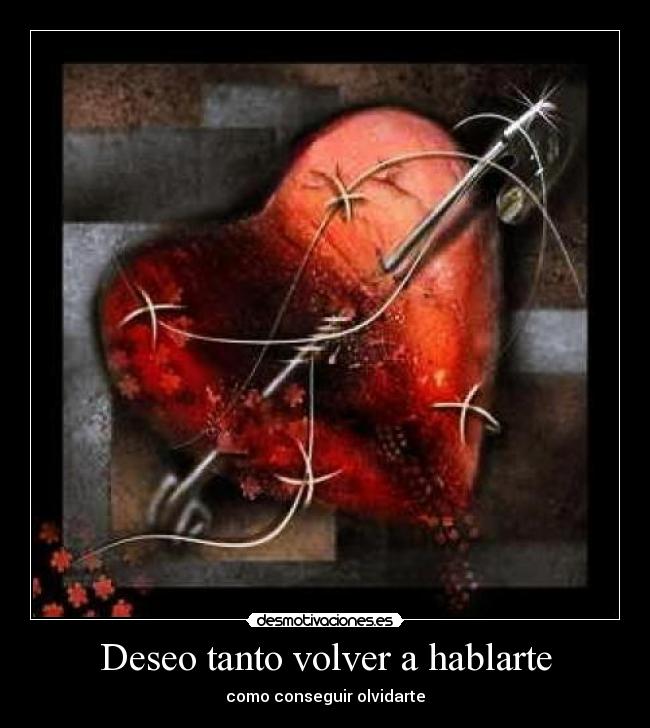 Deseo tanto volver a hablarte - 