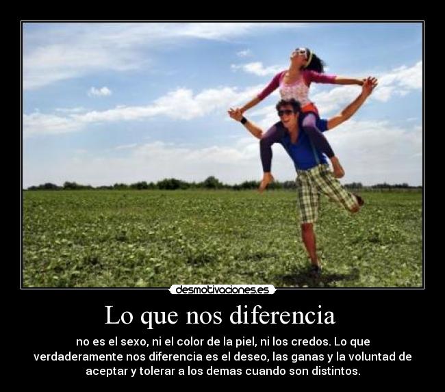 Lo que nos diferencia -