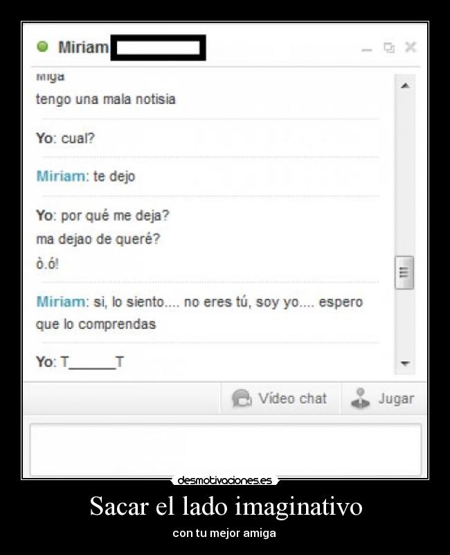 Sacar el lado imaginativo - con tu mejor amiga