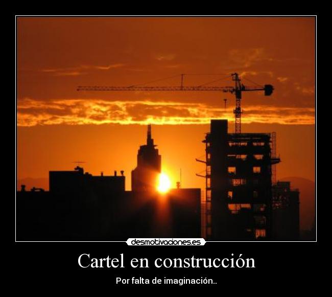 Cartel en construcción -