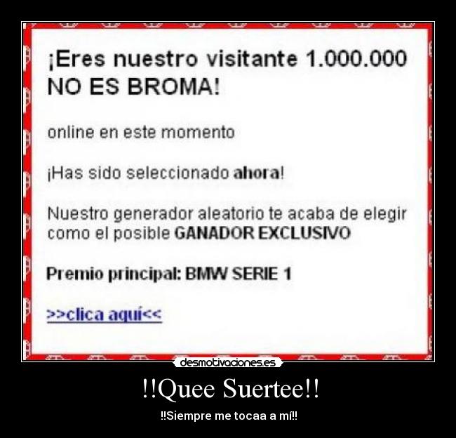 carteles suerte desmotivaciones