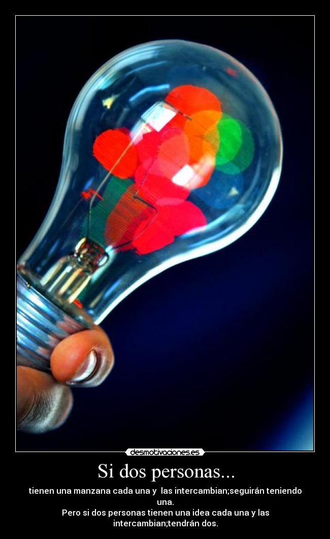 Si dos personas... -