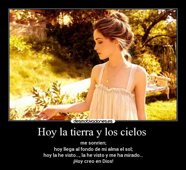 Hoy la tierra y los cielos  - 