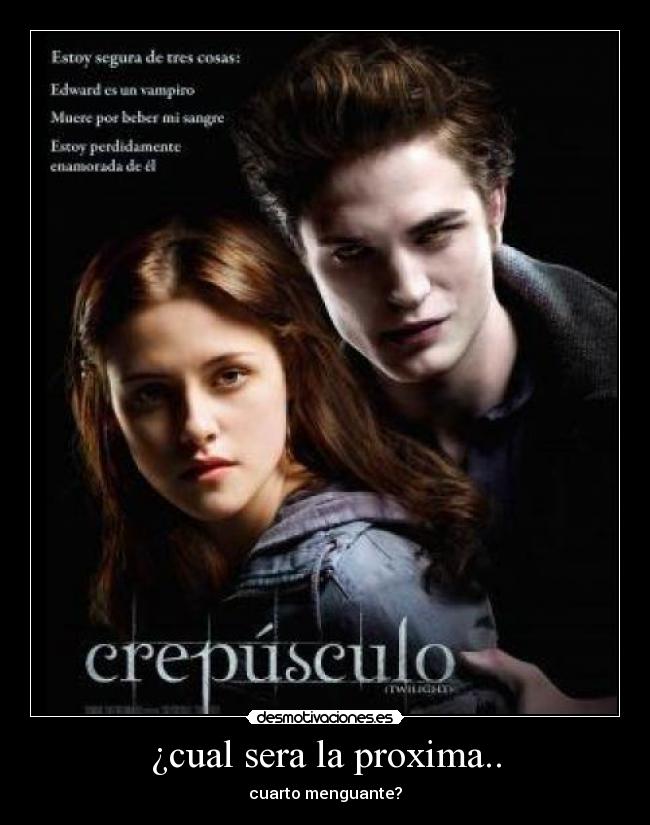 ¿cual sera la proxima.. - cuarto menguante?