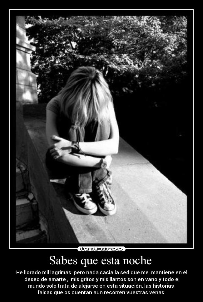 Sabes que esta noche  - 