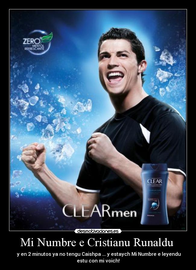 carteles cristiano ronaldo futbol portugues clear men desmotivaciones