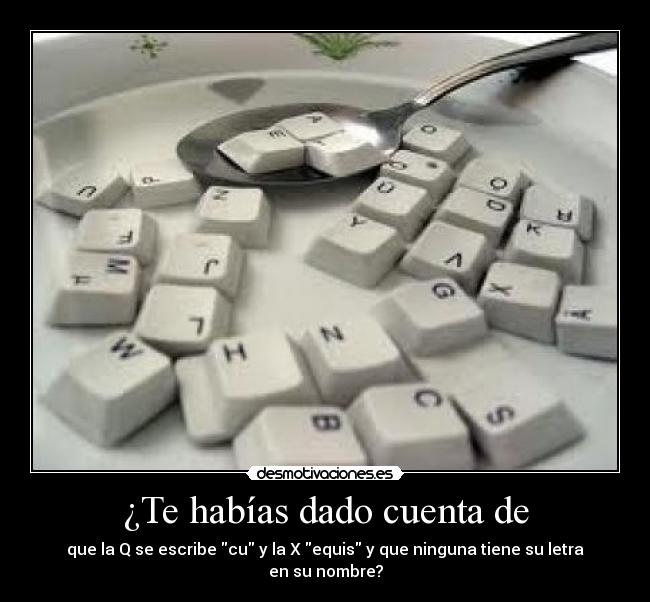 ¿Te habías dado cuenta de -