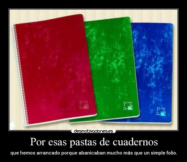 carteles cuadernos desmotivaciones