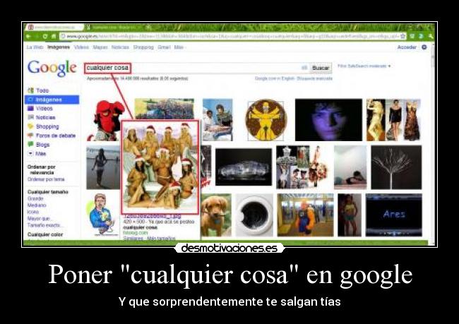 Poner cualquier cosa en google -